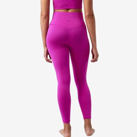 Athleta Ultra High Rise Elation 7/8 Tight Small Electric Fuchsia Yoga Athleisure - Picture 4 of 4